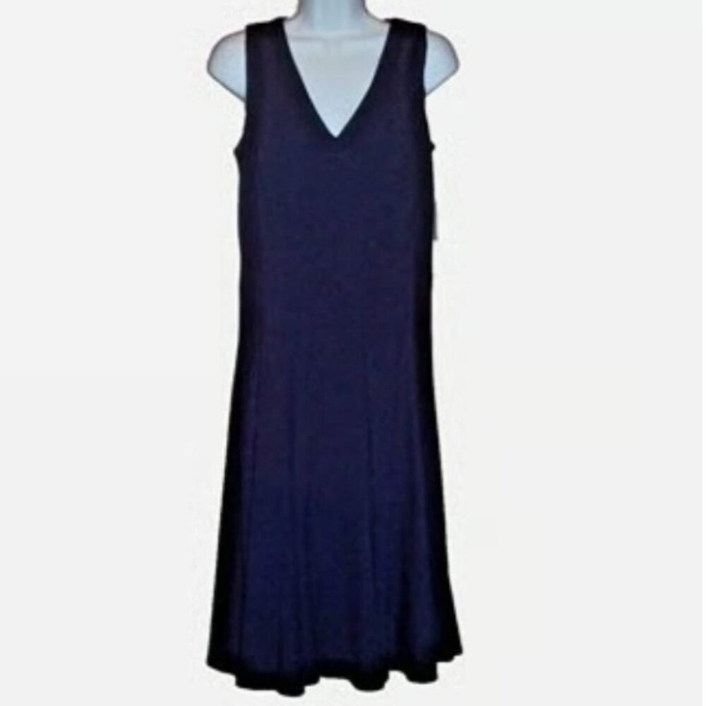 Coldwater Creek Black Fit and Flare Dress Petite 10 10P NWT Brand New